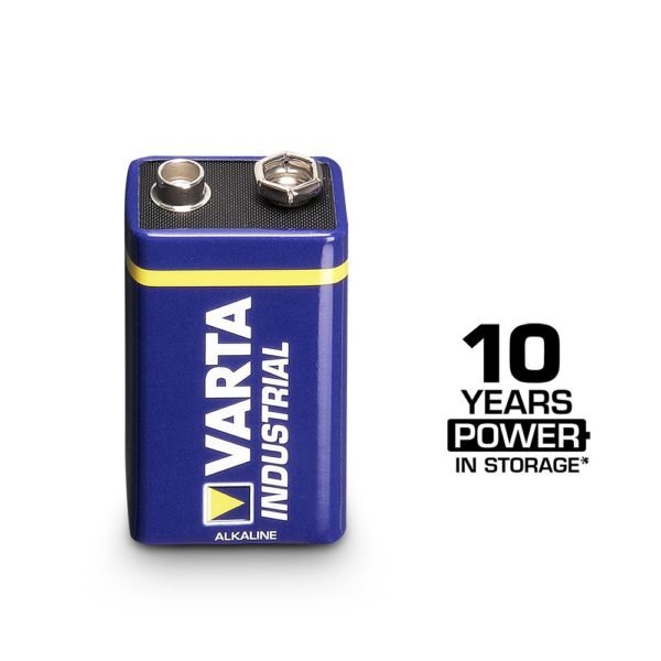 Pack of 20 Varta Industrial 9V 6LR61 alkaline batteries